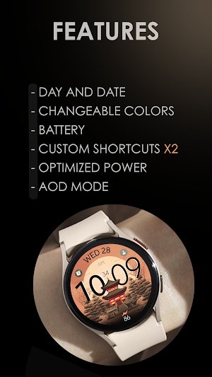 Full Moon digital watch face Screenshot 3