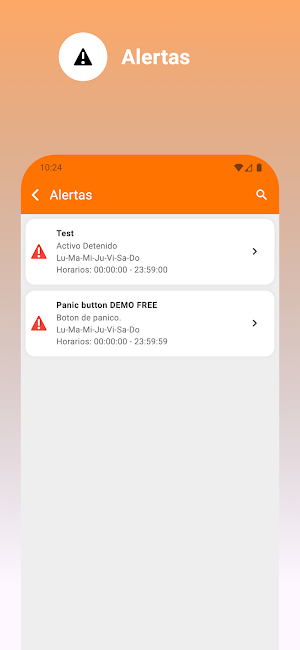 Tracking Reacción GPS Screenshot 3