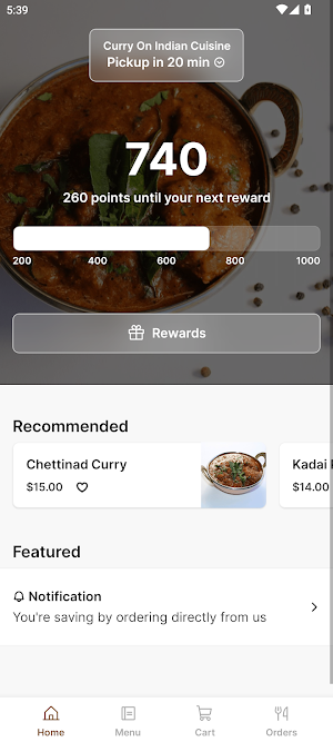 Curry On Indian Cuisine Screenshot 0