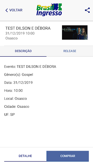Brasil Ingresso Screenshot 3