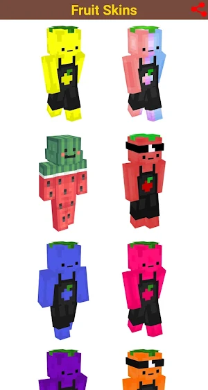 Fruit Skins for Minecraft PE Screenshot 0