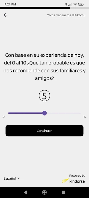 Kindorse Encuestas Restaurants Screenshot 1