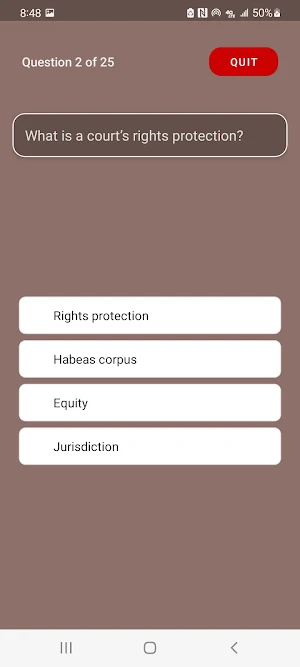 Law Quiz Screenshot 0