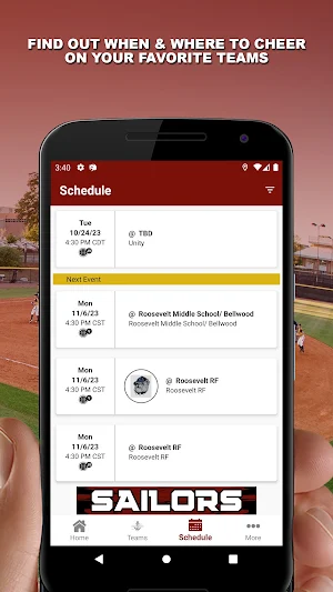 Heritage Middle School Sailors Screenshot 1