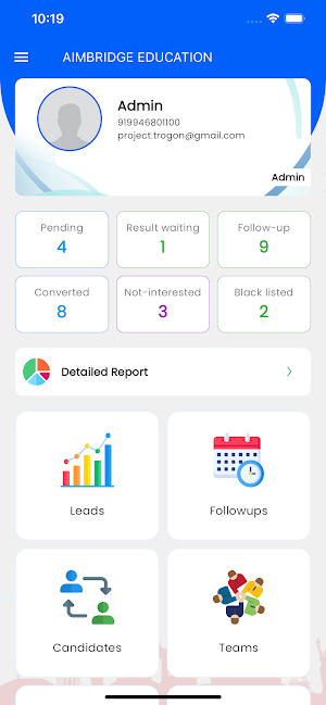 AIMBRIDGE CRM Screenshot 2