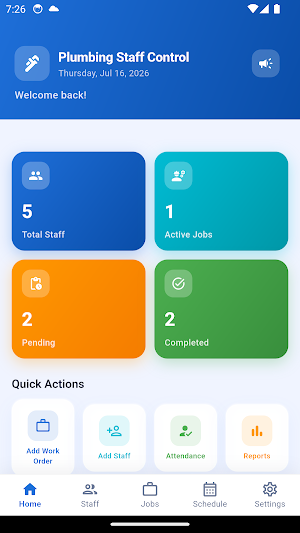 Plumbing Staff Control Screenshot 0