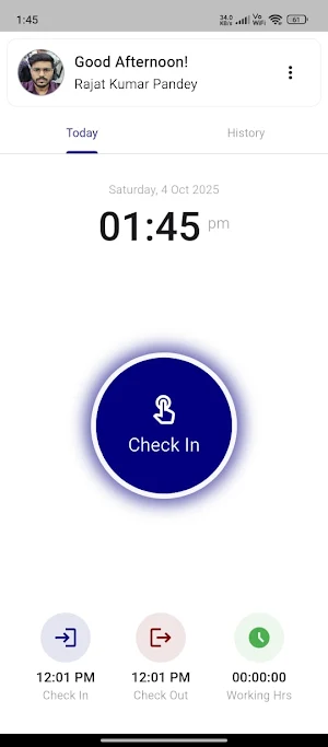 WayAttendance Screenshot 1