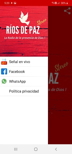 Ríos de Paz Stereo Screenshot 2