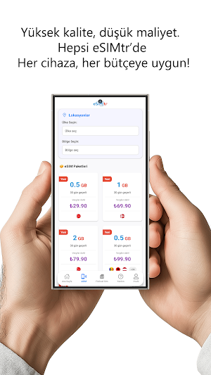 eSIMtr - Uygun Fiyatlı eSIM Screenshot 1