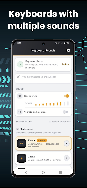 Typing Sound: Keyboard Sounds Screenshot 0