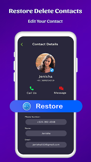 Restore deleted contacts Screenshot 3
