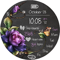 BFF90- Blackboard Art Flower