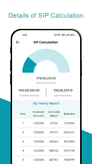 SIP Calculator : EMI, FD, PPF Screenshot 3