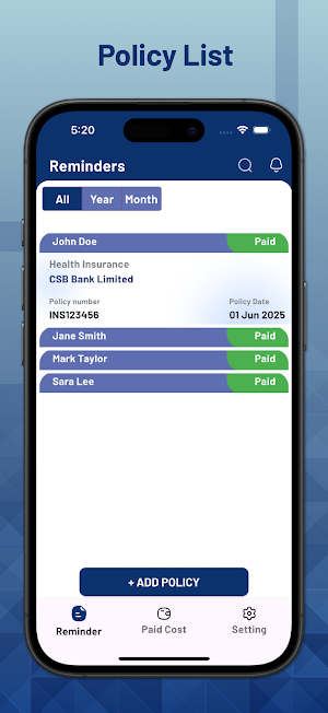 Policy Reminder & Tracker Pro Screenshot 1