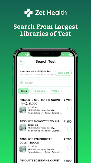 Zet Health Lab Tests, Medicine Screenshot 2