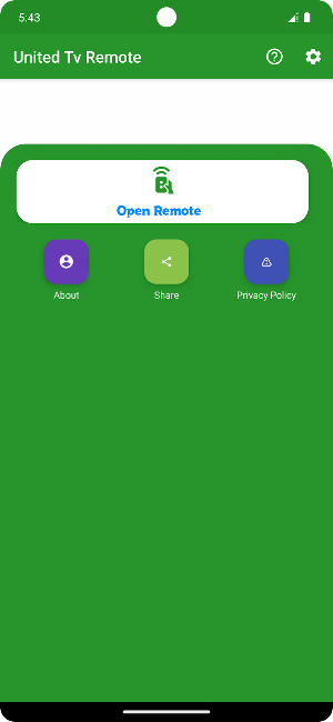 Remote control for united tv Screenshot 0