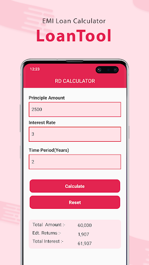 LoanTool : EMI Loan Calculator Screenshot 0