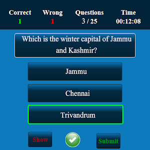 Jammu and Kashmir MCQ Screenshot 3