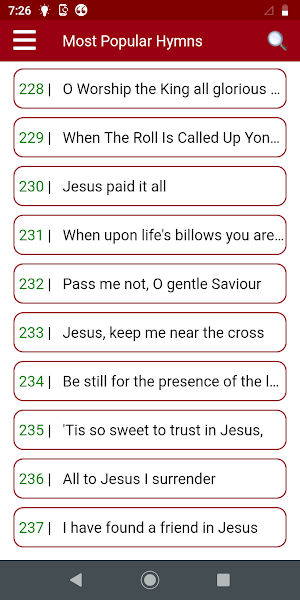 Most Popular Hymns ( + Tunes) Screenshot 3