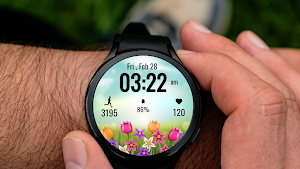 Flower Steps Watch Face Screenshot 0