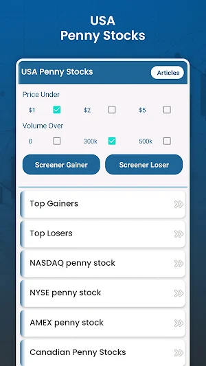 USA Penny Stocks Screenshot 0