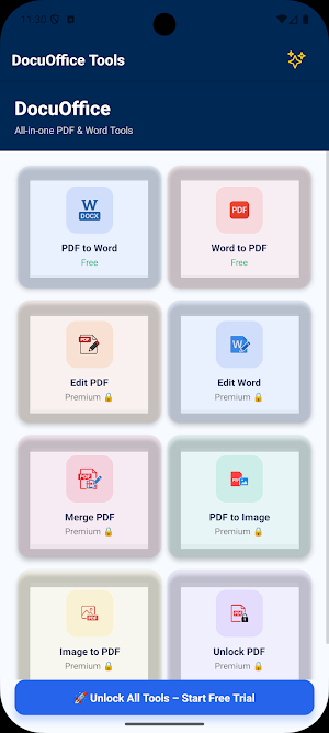 DocuOffice: PDF & Word Editor Screenshot 0