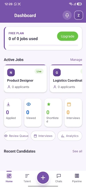 ZickZak: Hire by Video Screenshot 1