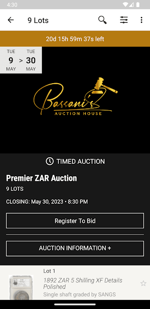 Bassani's Screenshot 1