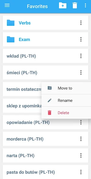 Thai-Polish Dictionary Screenshot 3