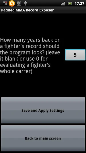 Padded MMA Record Exposer Screenshot 3