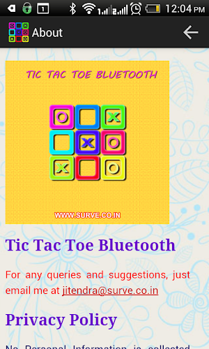 Tic Tac Toe Bluetooth Screenshot 2