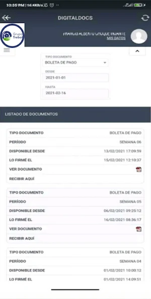 GRUPOTREBOL DOCS Screenshot 3