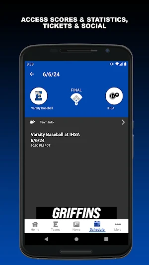 Lincoln-Way East Griffins Screenshot 2