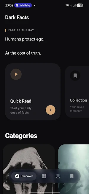 Dark Facts: Psychology Facts Screenshot 0