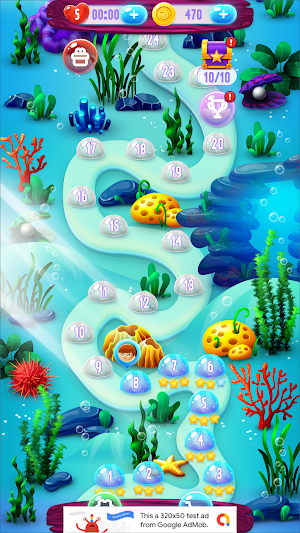AquaPop Plus Bubble Shooter Screenshot 1