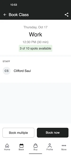 The 200 Strong Booking App Screenshot 2
