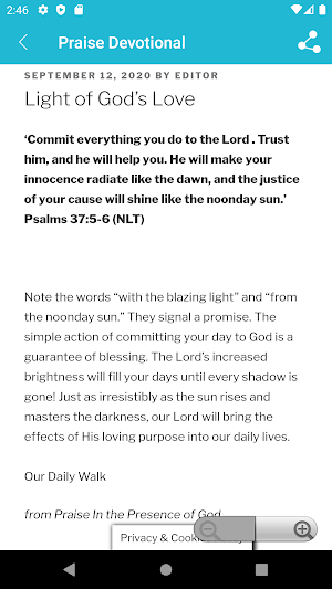 Daily Praise Devotional Screenshot 3