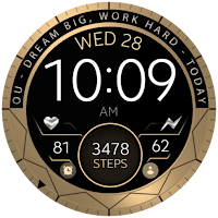 Gold Motivation watch face