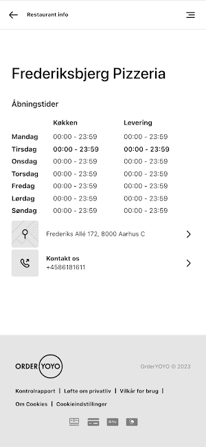 Frederiksbjerg Pizzeria Screenshot 3