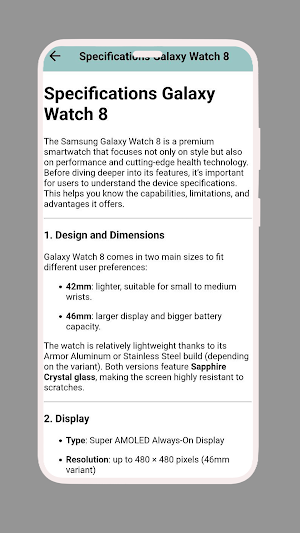 Galaxy Watch 8 App Hint Screenshot 3