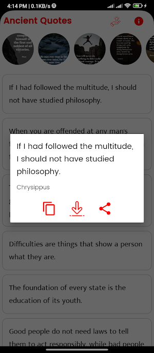 Ancient Quotes and Sayings Screenshot 3