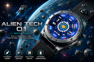 Alien Tech 01 Watch Face Screenshot 0