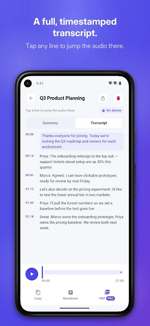 Meeting Recorder & Transcriber Screenshot 2