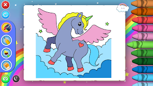 Cute Unicorn Coloring Screenshot 3