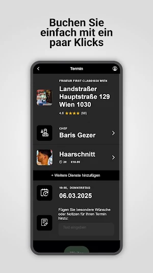 Friseur First Class Wien Screenshot 2