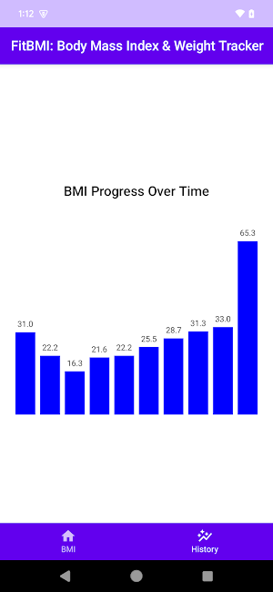 FitBMI (Body Mass Index) Screenshot 2