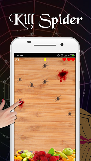 Spider Smasher Game Screenshot 1