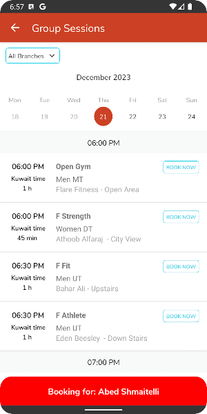 Flare Fitness App Screenshot 3