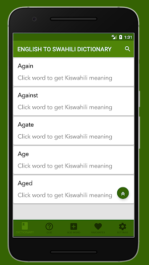 Kiswahili Kamusi Offline Screenshot 1