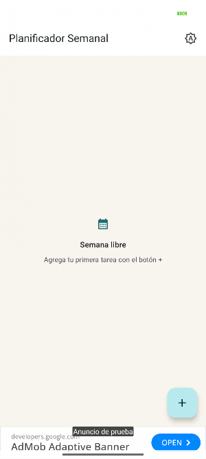 Planificador Semanal Screenshot 0